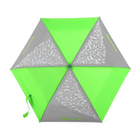 Dětský skládací deštník s reflexními obrázky, neonová zelená STEP BY STEP