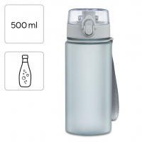 Xavax To Go, sportovní lahev, 0,5 l, otvírání jednou rukou, pro sycené nápoje, poutko