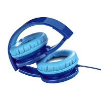 Dětská sluchátka hama Kids LED, modrá