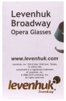 Divadelní kukátko Levenhuk Broadway 325F (s LED svítilnou a řetízkem) Stříbrný