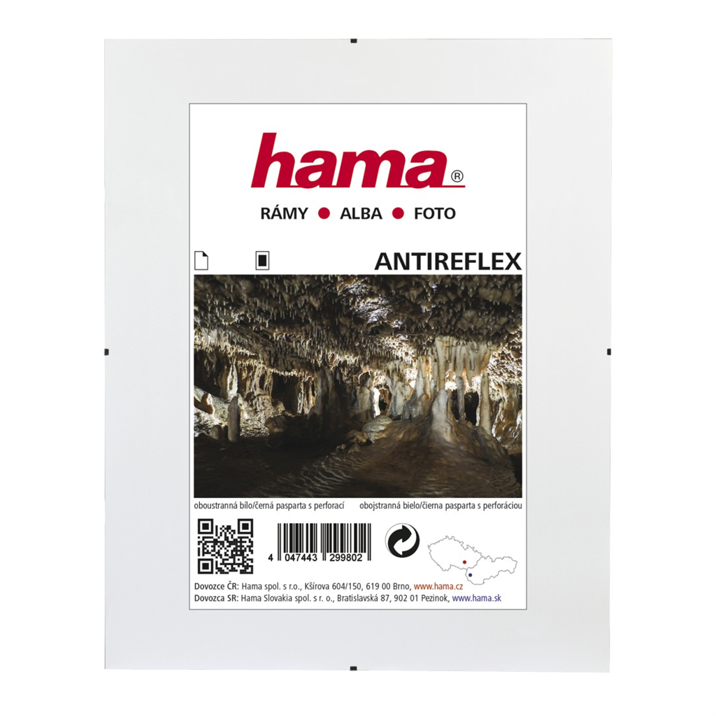 Hama Clip-Fix, antireflexní sklo, 21x29,7 cm (formát A4)