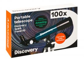 Hvězdářský dalekohled Levenhuk Discovery Spark Travel 50 s knížkou