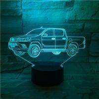 3D lampa Car