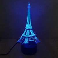 3D lampa Eiffel Tower