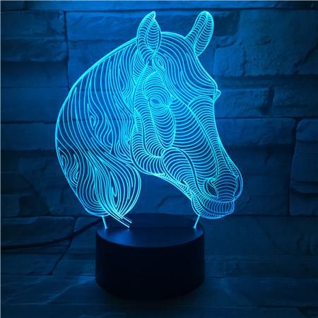 3D lampa Horse