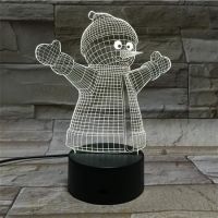 3D lampa Snowman