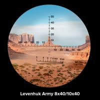 Binokulární dalekohled se zaměřovačem Levenhuk Army 8x40