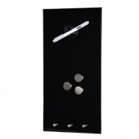 Hama skleněná magnetická tabule, 20x40 cm, černá