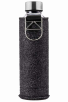 Skleněná láhev EQUA s plstěným obalem Mismatch Silver
