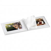 Hama album klasické spirálové FLASHY 24x17 cm, 50 stran, růžová, bílé listy