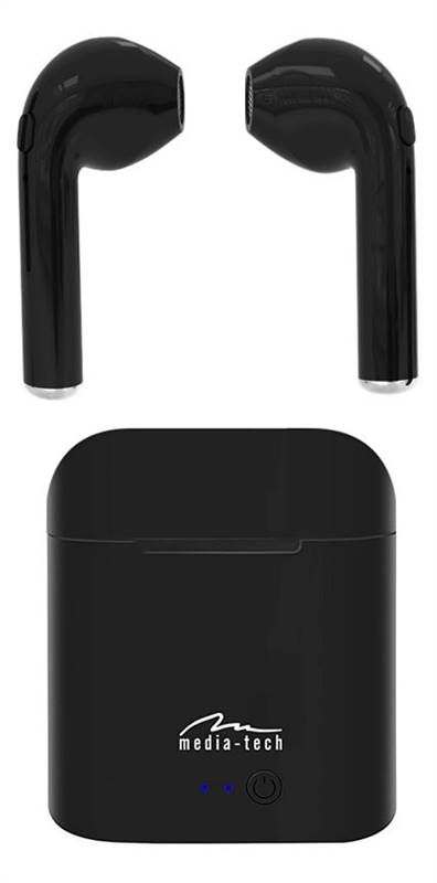 MT3589K R-PHONES Bluetooth sluchátka s nabíjecím boxem černá Media-Tech