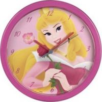 Dětské nástěnné hodiny Princezna, růžové