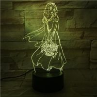 3D lampa Snow White