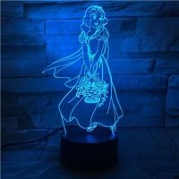 3D lampa Snow White