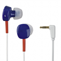 Thomson sluchátka EAR3056, silikonové špunty, modrá/červená/bílá