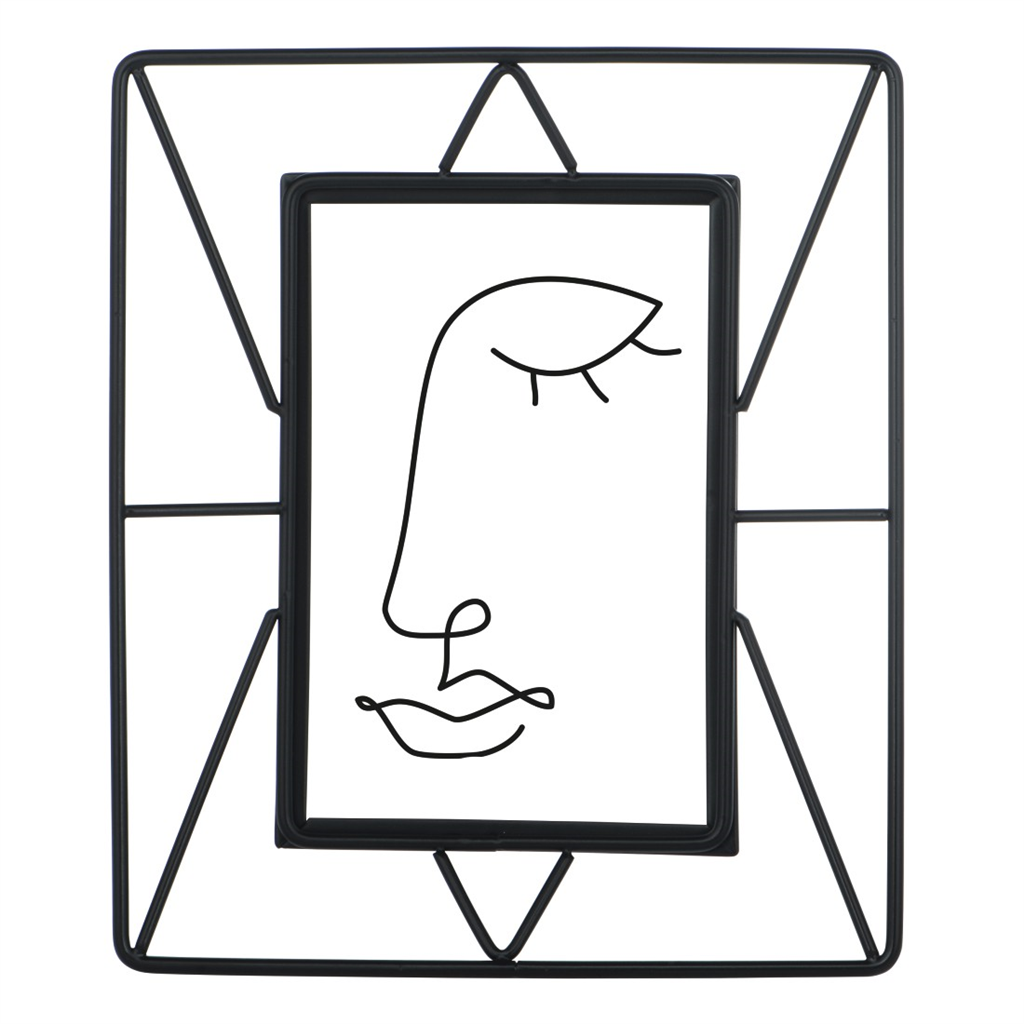 Hama portrétový rámeček Flint, 10x15 cm, černý matný