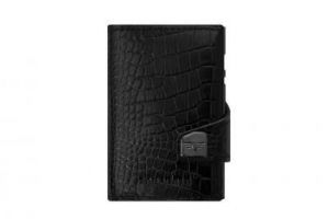 Twin Wallet Click & Slide - leath. Croco Black TRU VIRTU