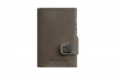 Wallet Click & Slide - leather Cobra Olive TRU VIRTU
