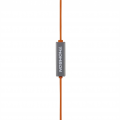 Thomson sluchátka s mikrofonem EAR5205 Flex, silikonové špunty, klip, šedá/oranžová