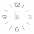 Samolepící hodiny G21 Classic Style, stříbrné